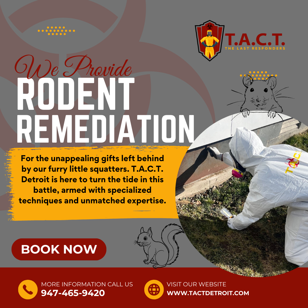 Say Goodbye to Rodent Troubles with T.A.C.T. Detroit's Remediation Expertise