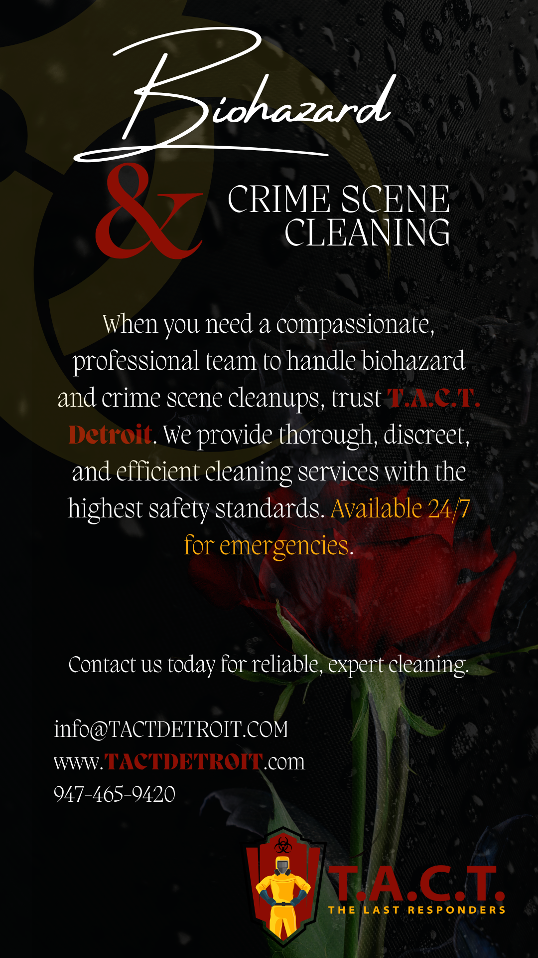 T.A.C.T. Detroit: Leading the Way in Biohazard and Crime Scene Cleaning Services