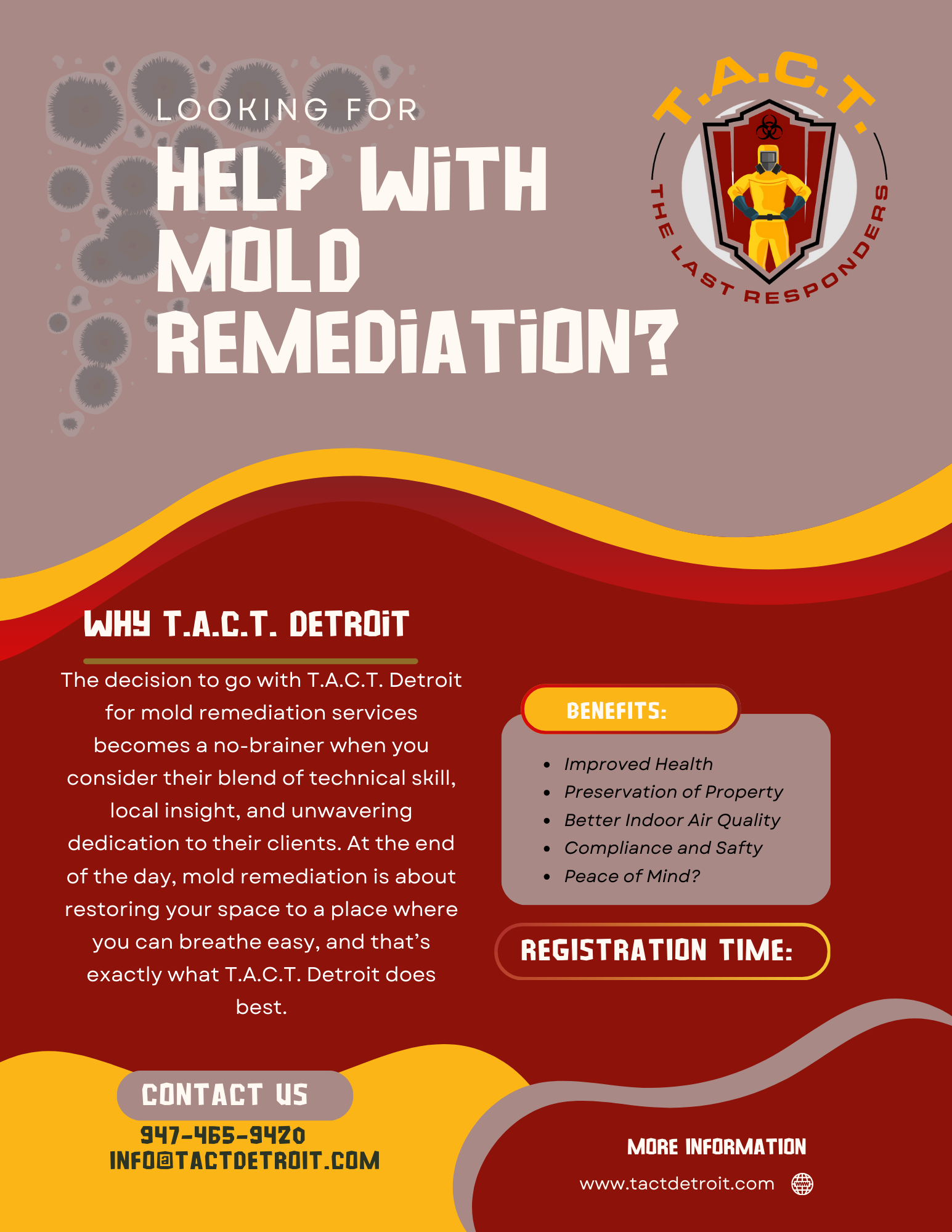 Why Choose T.A.C.T. Detroit for Mold Remediation Services in Michigan